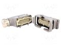 Connector: HDC; male + female; plug + socket,complete set; 16+PE HARTING 10330160000