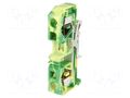 Splice terminal: rail; 283; 76A; 800V; spring clamp; yellow-green WAGO 283-907