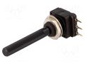 Potentiometer: shaft; single turn; 50kΩ; 200mW; THT; 6mm; plastic PIHER 6PMI-50K