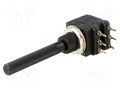 Potentiometer: shaft; single turn; 22kΩ; 200mW; THT; 6mm; plastic PIHER 6PSI-22K