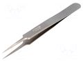 Tweezers; 110mm; for precision works; Blades: elongated,narrow BERNSTEIN BRN-5-048