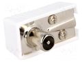 Connector: coaxial 9.5mm (IEC 169-2); plug; male; screw terminal Goobay COAX-PLUG