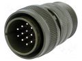 Connector: circular; plug; for cable; PIN: 14; male; soldering; 13A AMPHENOL DS3106A20-27P