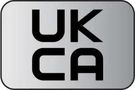 LABEL, UKCA, PE, BLK ON SILVER, 30X20MM MP011004