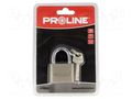 Padlock; shackle; Equipment: key x4; 40mm; gates,cabinets,sheds PROLINE PRE-24840