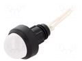 Indicator: LED; prominent; white; 230VAC; Ø13mm; IP40; cables; 300mm POLAM-ELTA LW-D20-230AC