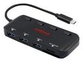 USB HUB, 3PORT, USB 3.2 GEN 1, BLACK 14.02.5059