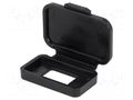 Socket cover; low profile; IP40; Application: USB A socket; black AMPHENOL COMMUNICATIONS SOLUTIONS MUSBR-2A51-042BP