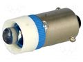 LED lamp; blue; BA9S; 24VDC; 24VAC BRIGHTMASTER LLED-B9/24/B