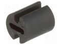 Spacer sleeve; LED; Øout: 4.5mm; ØLED: 3mm; L: 5mm; black; UL94V-2 FIX&FASTEN FIX-LEDH-5
