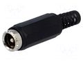 Connector: DC supply; plug; male; straight; for cable; soldering NINIGI PC-GP2.1N