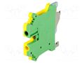 Splice terminal: rail; PC; yellow-green; L: 42.5mm; 0.2÷4mm2 DEGSON ELECTRONICS PC-4-PE