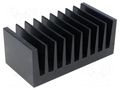 Heatsink: extruded; grilled; black; L: 50mm; W: 100mm; H: 40mm; 1.8K/W ALUTRONIC PR173/50/SE/UL