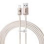 Kabel USB do iP Baseus Crystal Shine, 2.4A, 2m (różowy), Baseus CAJY001204