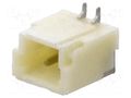 Connector: wire-board; socket; male; 1mm; PIN: 2; SMT; 50V; 1A; tinned JOINT TECH NX1001-02SMS