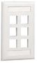 VERTICAL FACEPLATE, 6 MODULE, WHITE NK6FWHY