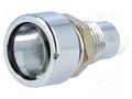 LED holder; 5mm; metal; convex; IP67 SIGNAL-CONSTRUCT SML1089