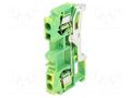 Splice terminal: rail; WS; spring clamp; yellow-green; L: 59mm DEGSON ELECTRONICS WS-4-PE