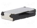 Switch: slide; Pos: 2; SPDT; 0.3A/4VDC; ON-ON; No.of term: 3; SMT NINIGI MSS-1290BN