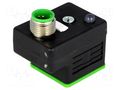 Connector: valve connector; adapter,plug; form A; 18mm; female MURRELEKTRONIK 7000-41301-0000000