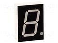Display: LED; 7-segment; 20.4mm; 0.8"; No.char: 1; blue; 70mcd OPTO Plus LED OPD-S8023LB-BW
