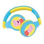 Foldable headphones 2 in1 Peppa Pig Lexibook, Lexibook HPBT010PP