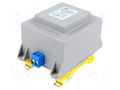 Transformer: encapsulated; 35VA; 230VAC; 24V; 1.46A; IP00; A: 63.6mm INDEL TSZS35/24V