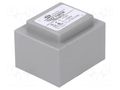 Transformer: encapsulated; 7VA; 230VAC; 12V; 580mA; PCB; IP00 INDEL TSZZ6/12V