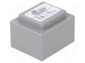 Transformer: encapsulated; 7VA; 230VAC; 12V; 580mA; PCB; IP00 INDEL TSZZ6/12V