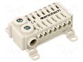 Splice terminal: distribution block; 76A; 690V; grey; polyamide ENCITECH EST142F-GREY