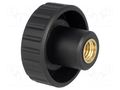 Knob; Ø: 40mm; Int.thread: M10; 13mm; H: 27mm; polyamide; knurled ELESA+GANTER BT.40B-M10