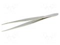 Tweezers; 120mm; Blades: elongated; Blade tip shape: rounded DONAU ELEKTRONIK D-PZ1