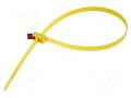 Cable tie; multi use; L: 750mm; W: 13mm; yellow; polyamide; 888N HELLERMANNTYTON RTT750HR-YE