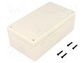 Enclosure: multipurpose; X: 75mm; Y: 135mm; Z: 50mm; UTILITY BOX; ABS GAINTA G1098G