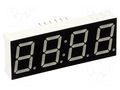 Display: LED; 7-segment; 14.2mm; 0.56"; No.char: 4; red; 70mcd OPTO Plus LED OPD-Q5621LE-BW