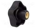 Knob; Ø: 63mm; Int.thread: M12; 26mm; H: 37mm; technopolymer PP ELESA+GANTER VCT.63FP-M12