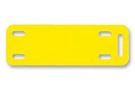 LABEL, PLATE, YEL, 76.2X12.7MM, PK500 M300X050Y6T