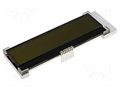 Display: LCD; alphanumeric; COG,FSTN Positive; 16x2; LED; PIN: 8 RAYSTAR OPTRONICS RX1602A3-FHW-TS