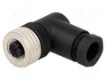 Connector: M12; plug; PIN: 4; female; A code-DeviceNet / CANopen HIRSCHMANN ELWIKA4012PG9