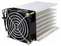 Heatsink: extruded; for three phase solid state relays QLT POWER SSRHS-3P/40F