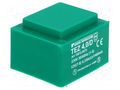 Transformer: encapsulated; 4VA; 230VAC; 12V; 333.3mA; PCB; IP00 BREVE TUFVASSONS TEZ4/D/12V