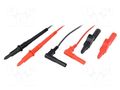 Test leads; 10A; Wire insul.mat: silicone; 1.11m; red and black POMONA POM-6723