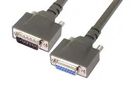 CABLE ASSY, 15P D SUB PLUG-RCPT, 762MM CPMS15MF-2.5