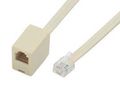 MODULAR CORD, RJ12 JACK-RJ12 PLUG, 84" TAC535-6-7