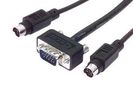 CABLE ASY, HD15 + 2X MINI-DIN, PLUG/4.6M CTLKVMM-25T