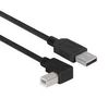 CABLE ASSY, 2.0, A PLUG-B R/A PLUG/11.8" CAABLK-90LB-03M