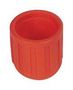 COVER, NUT, BNC CONN, PVC, RED BIF-H2