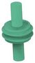 BLIND PLUG, HEAVY DUTY CONN, GREEN 2356256-1