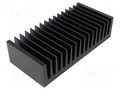 Heatsink: extruded; grilled; black; L: 75mm; W: 160mm; H: 40mm; 1.1K/W FISCHER ELEKTRONIK SK85/75/SA