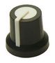 KNOB, D SHAFT, 6MM, POLYPROPYLENE, WHITE MP-CL170822FR